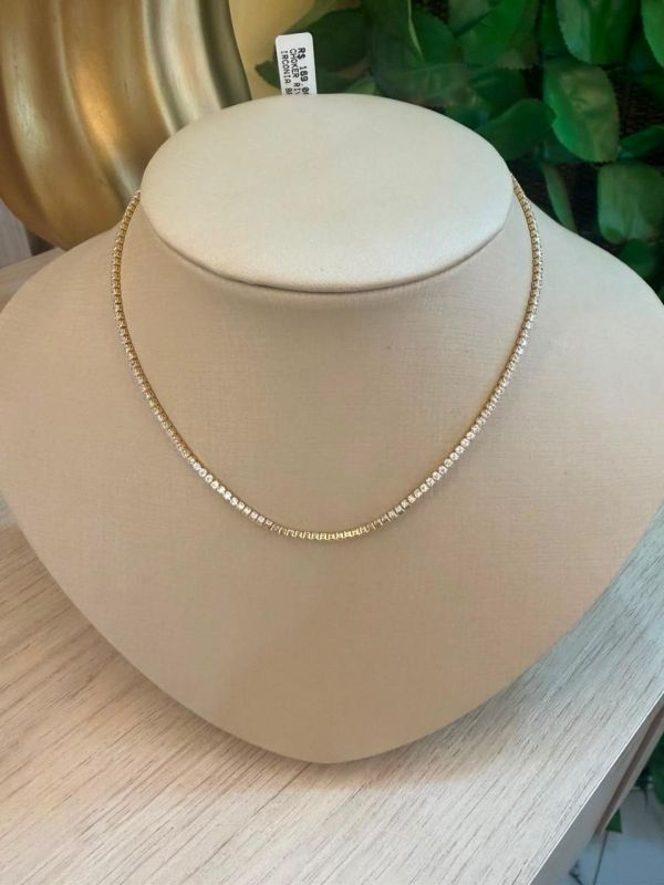 CHOKER RIVIERA ZIRCONIA BRANCA