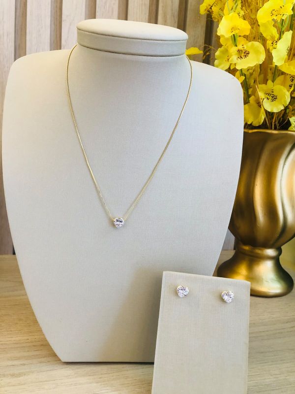 CONJUNTO CORAÇÃO CRISTAL MEDIO