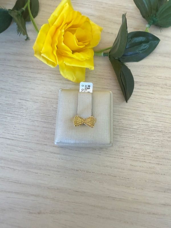 ANEL FALANGE LAÇO AMARELO