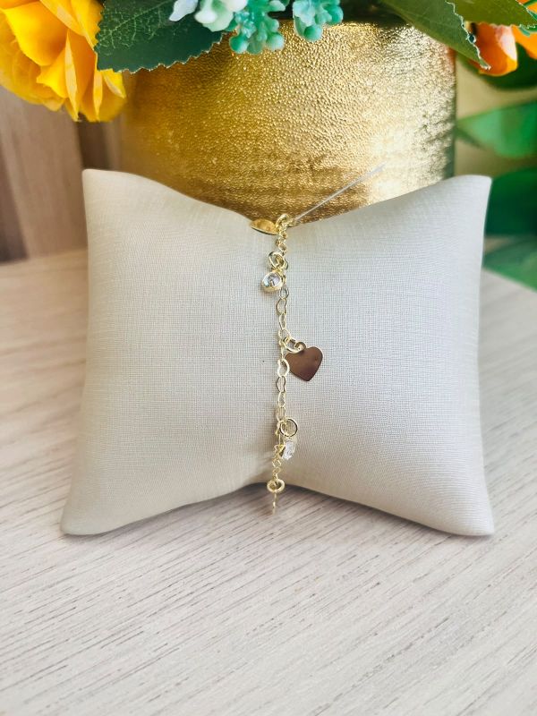 PULSEIRA INFANTIL TRÊS CORAÇÃO