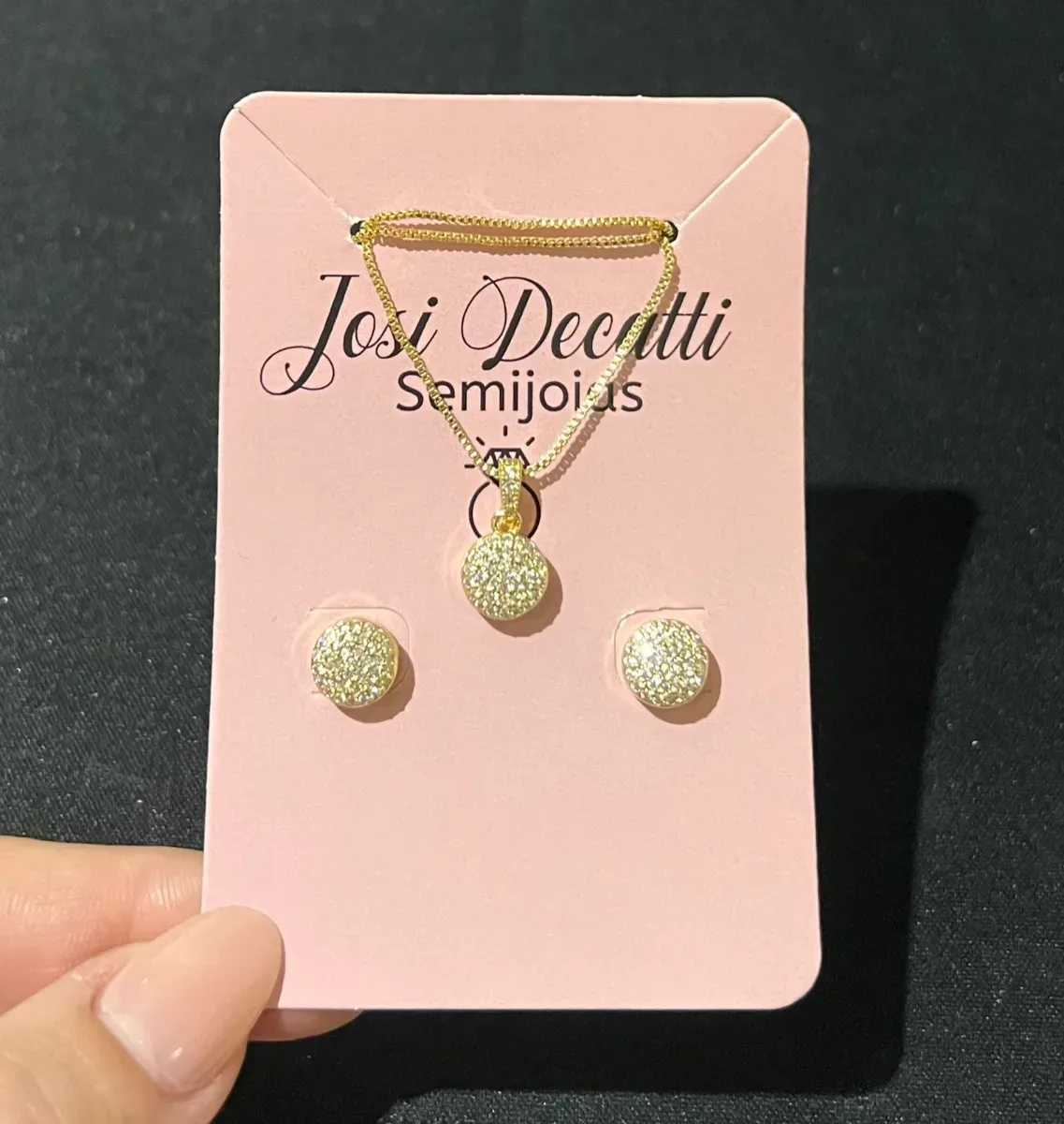 Conjunto zirc redondo p Dou