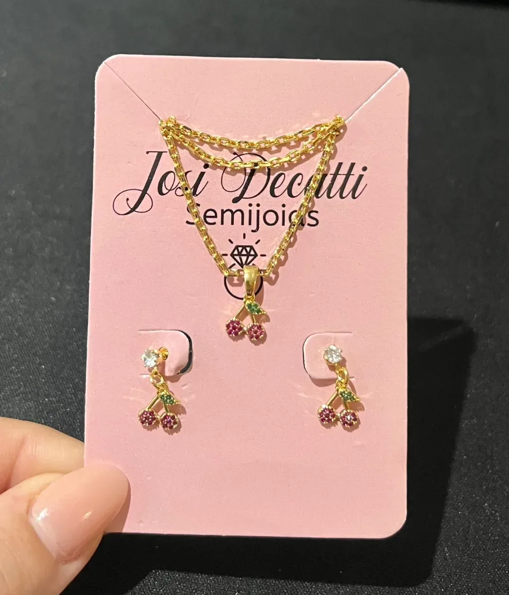 Conjunto cereja pendurado Dou