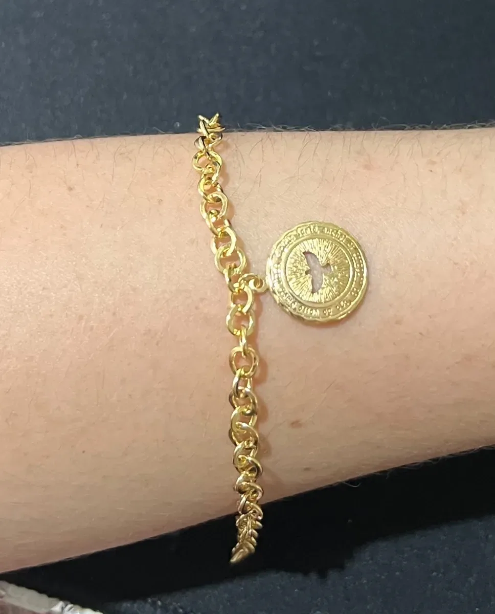 Pulseira elos iguais pomba Dou