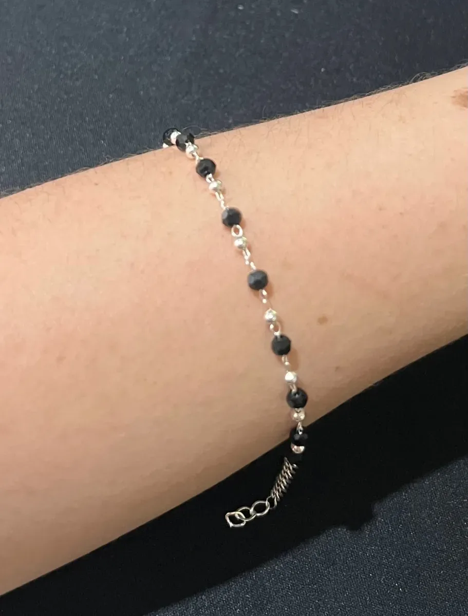 Pulseira bolinha preta Pr