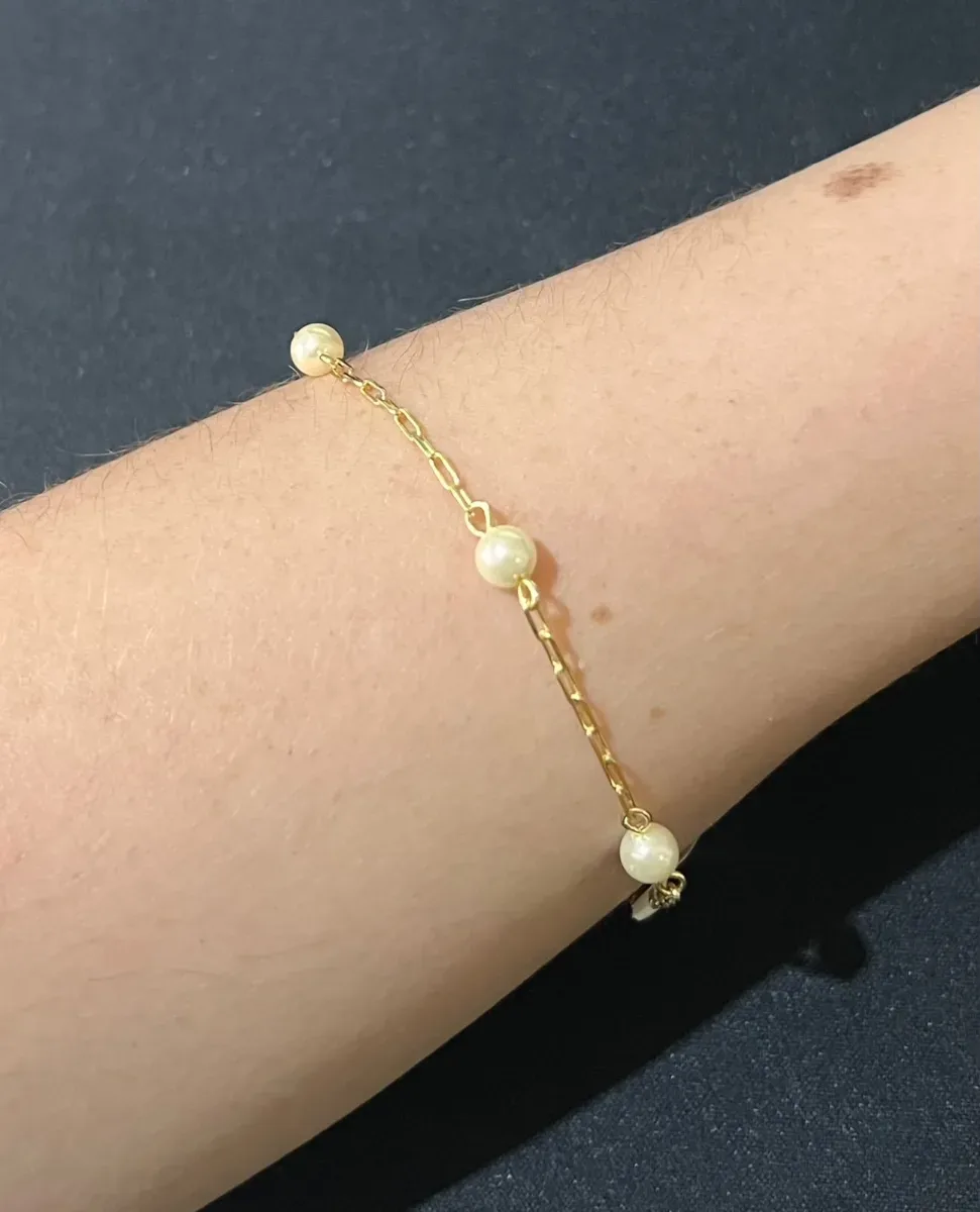Pulseira 4 pérola Dou
