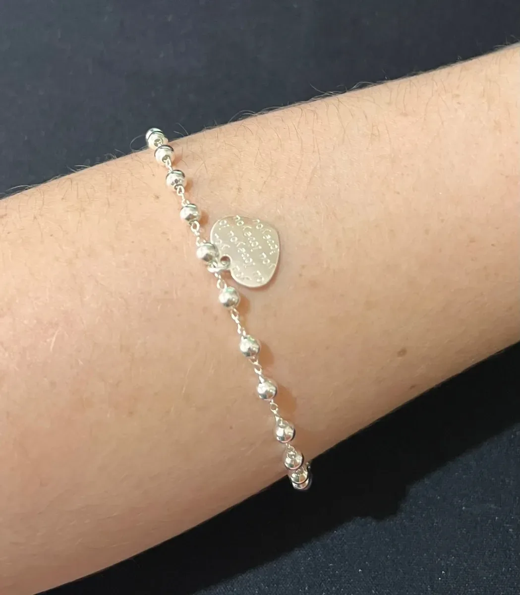 Pulseira coraç pend love bolinha Pr