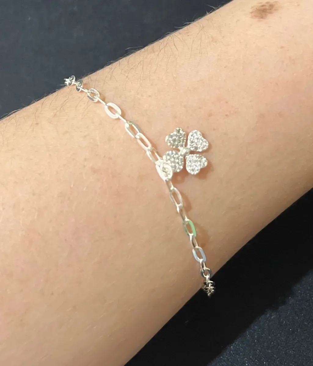 Pulseira trevo zirc Pr