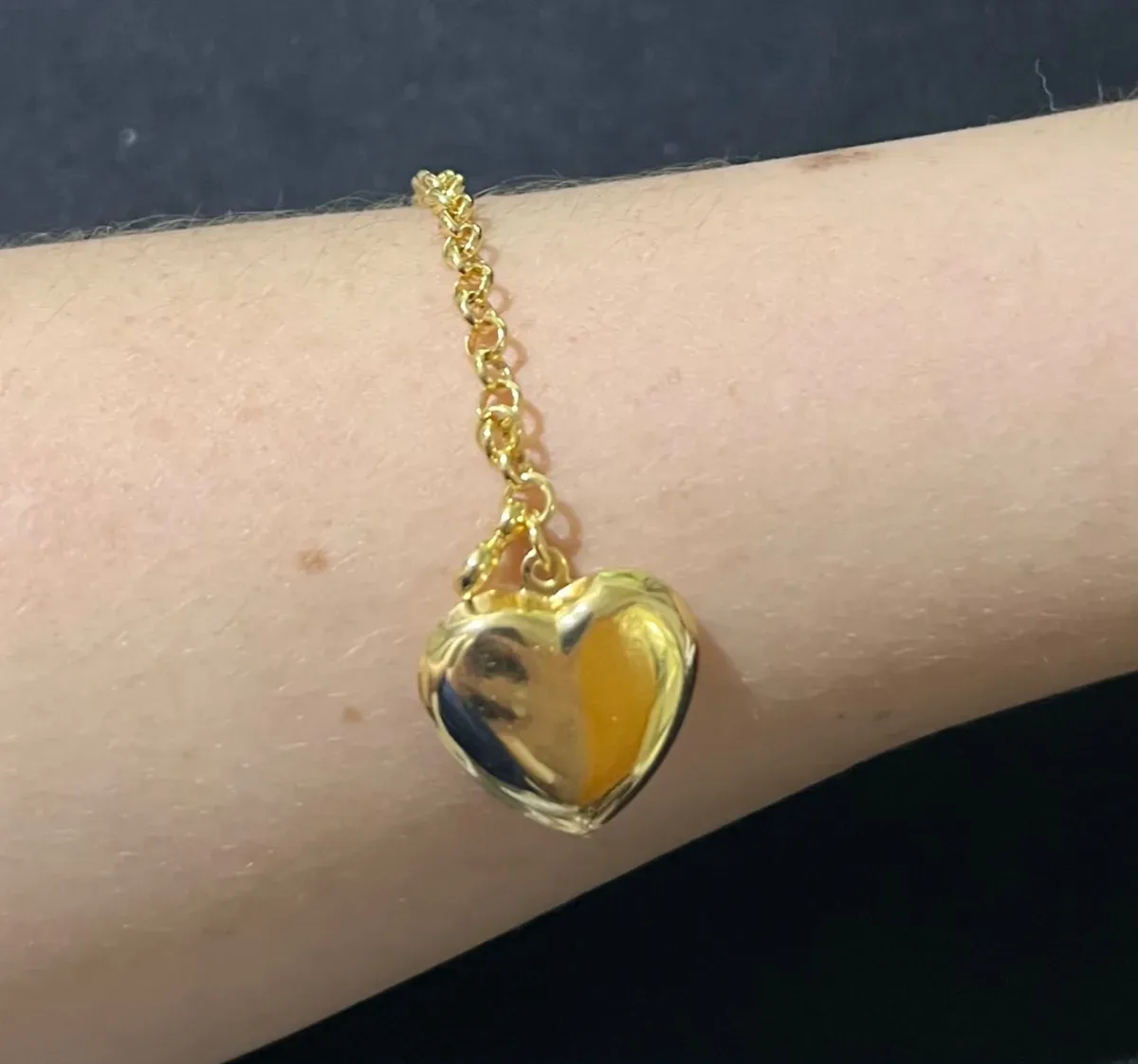 Pulseira elo redondo coraç g liso Dou