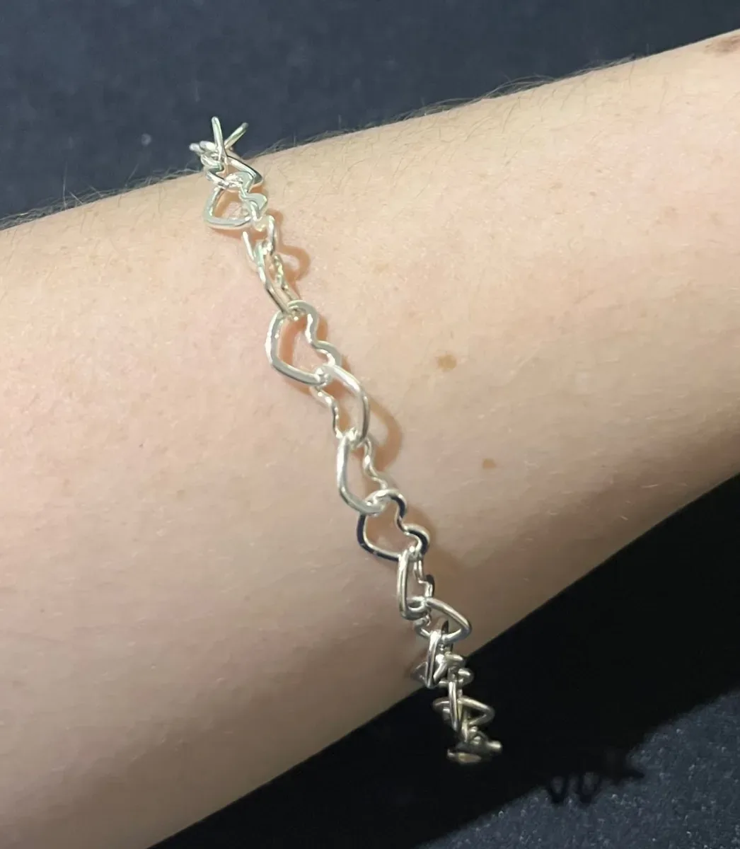 Pulseira coraç grossa Pr