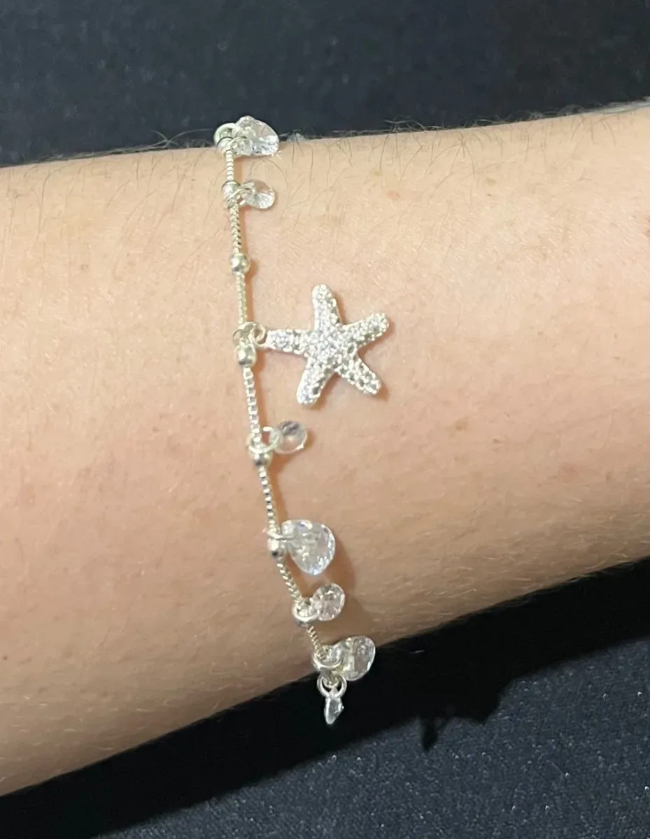 Pulseira pedras estrela zirc Pr