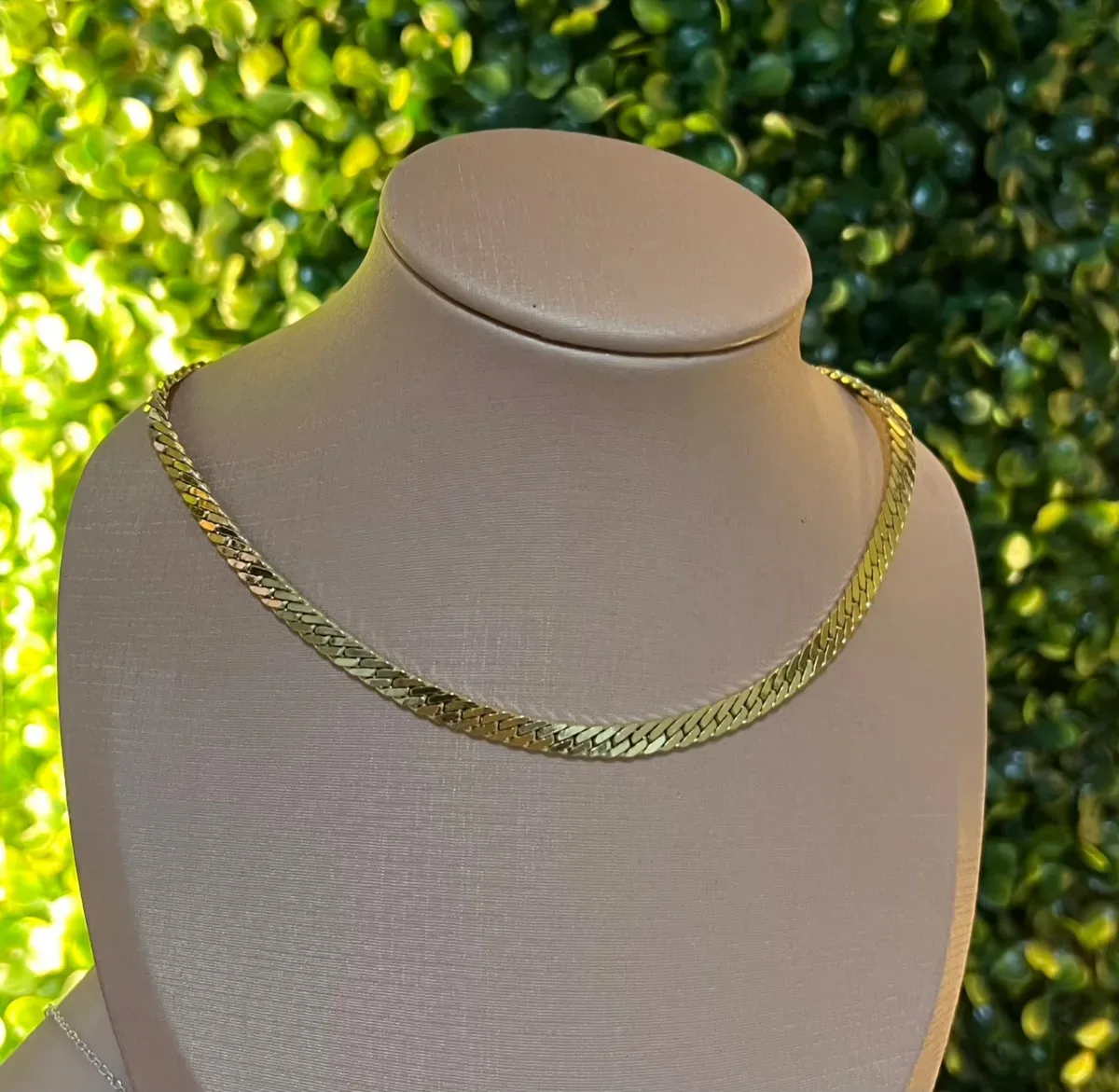 Choker lisa trançada g Dou