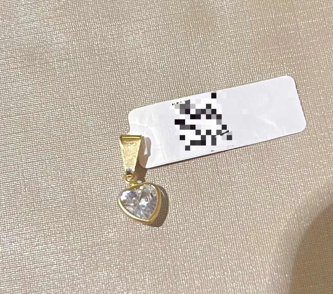 Pingente coraç p cristal Dou