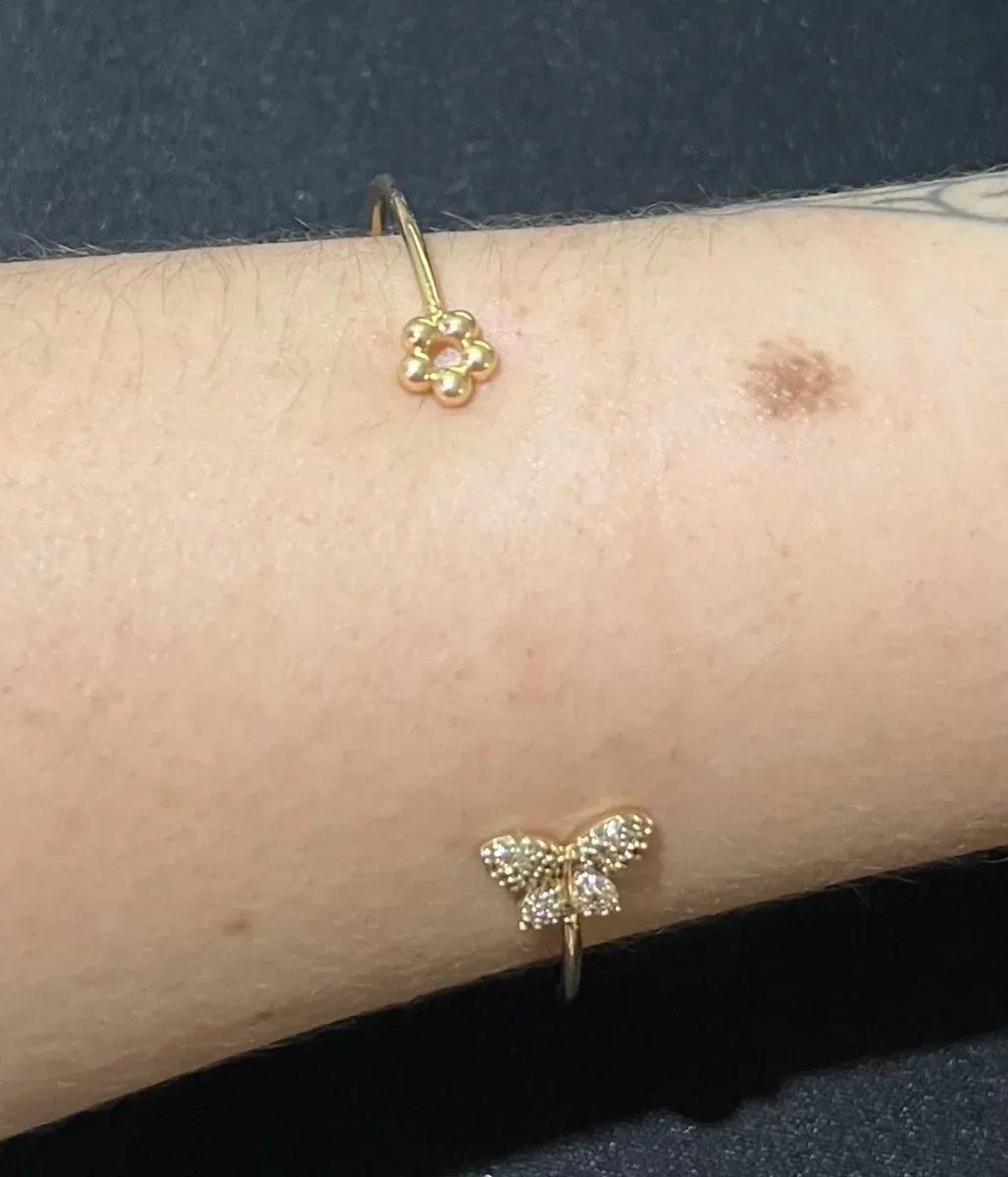 Bracelete flor e borb zirc Dou