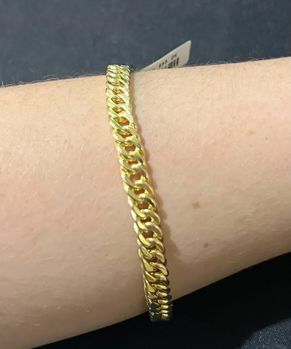 Pulseira masc elos junto 18 cm Dou
