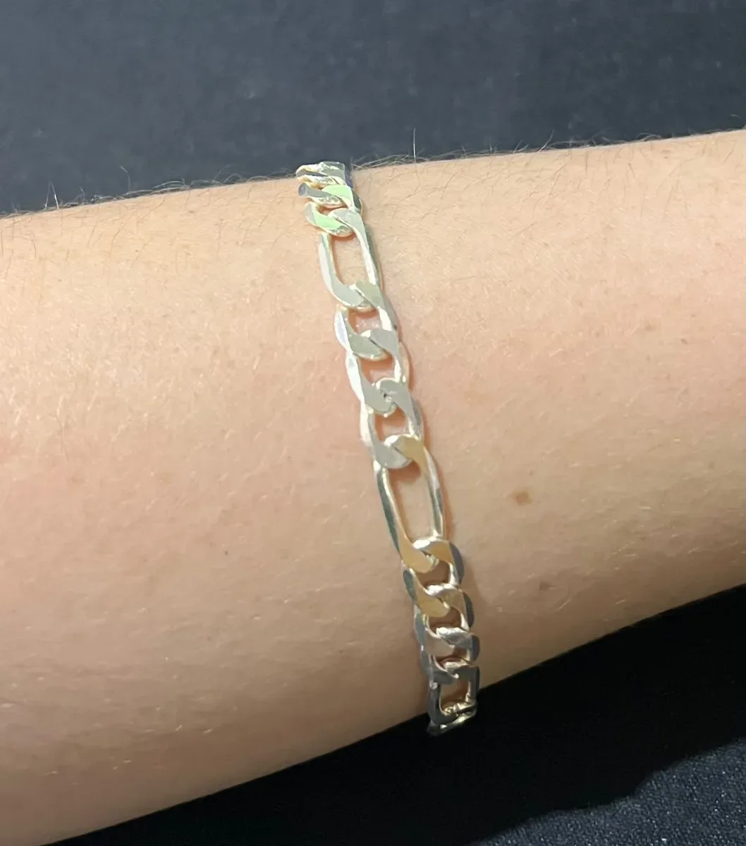 Pulseira masc 3X1 achadada 21 cm Pr