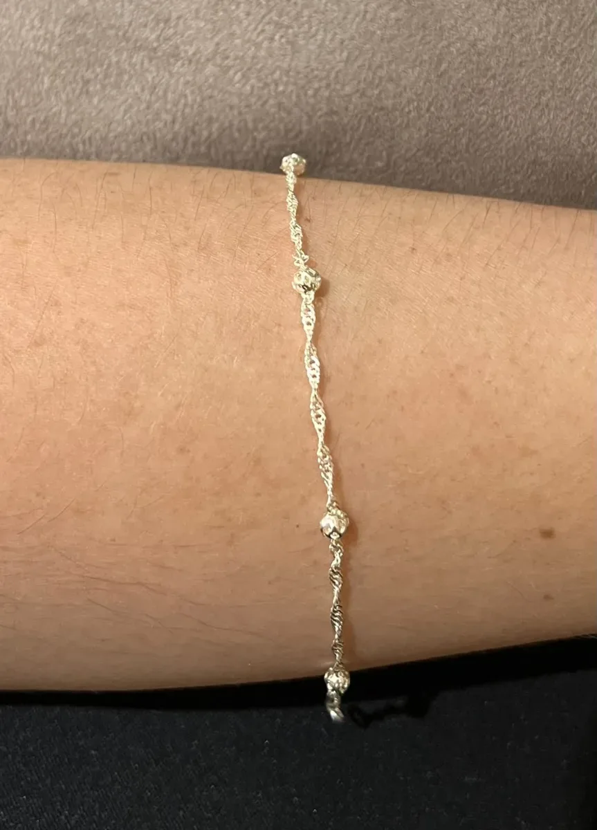 Pulseira inf torcida bolinha Dou