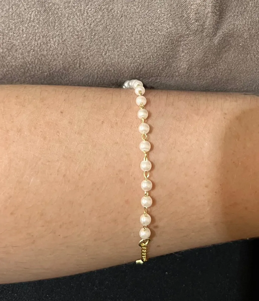 Pulseira inf int pérola Dou