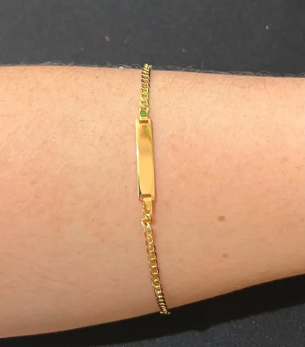Pulseira inf placa elo Dou