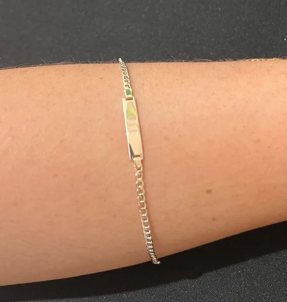 Pulseira inf placa elo Pr