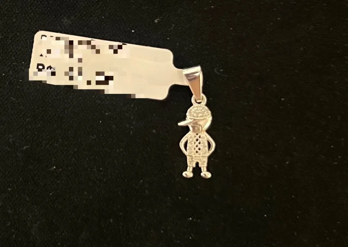 Pingente menino detalhe zirc Pr