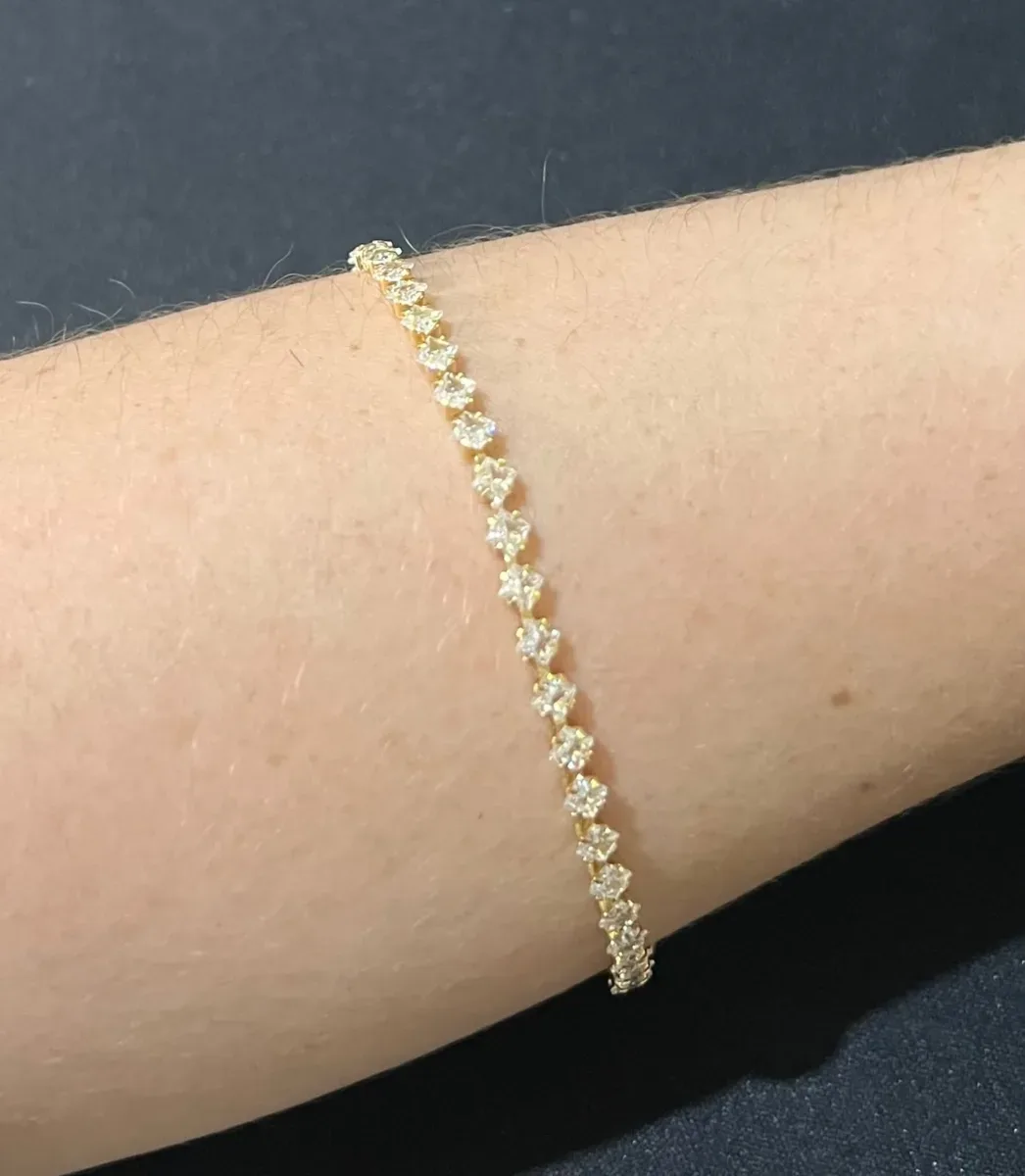Pulseira int pedra quadrada Dou