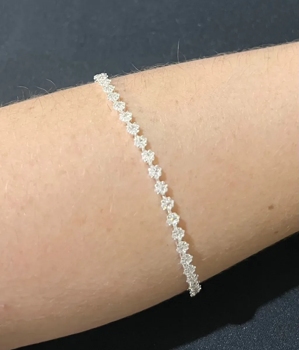 Pulseira int pedra quadrada Pr