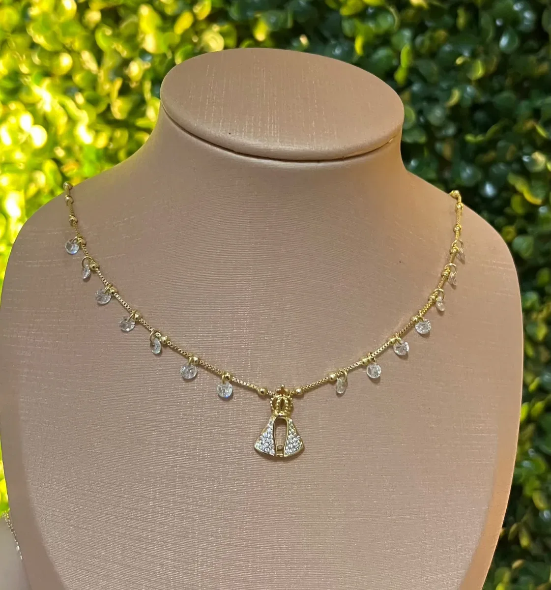 Choker pedras Nossa Senhora Dou