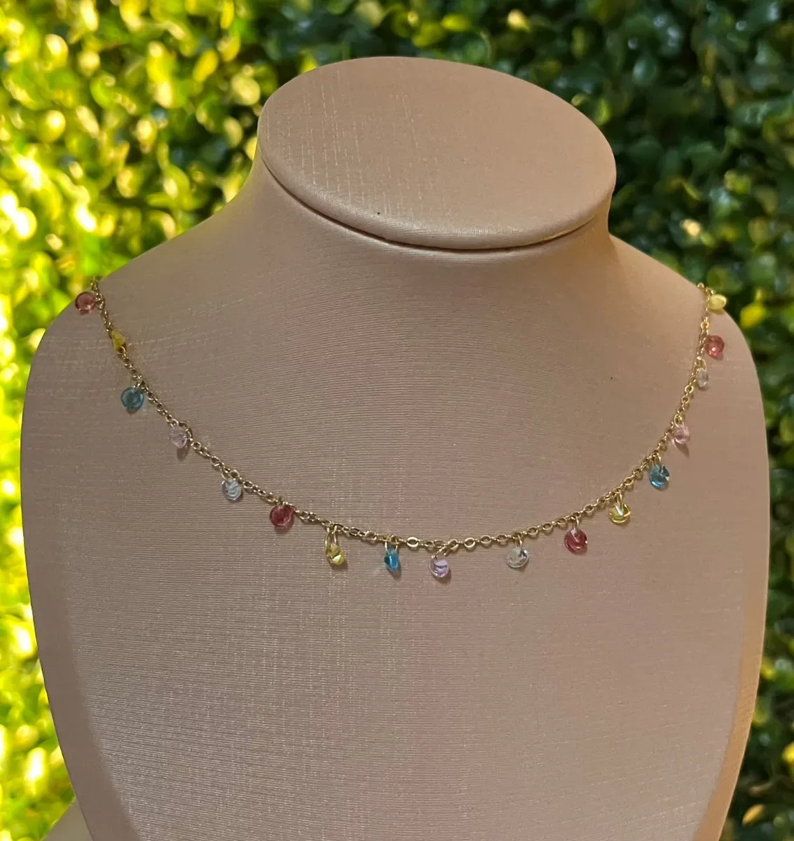 Choker pend colorida Dou