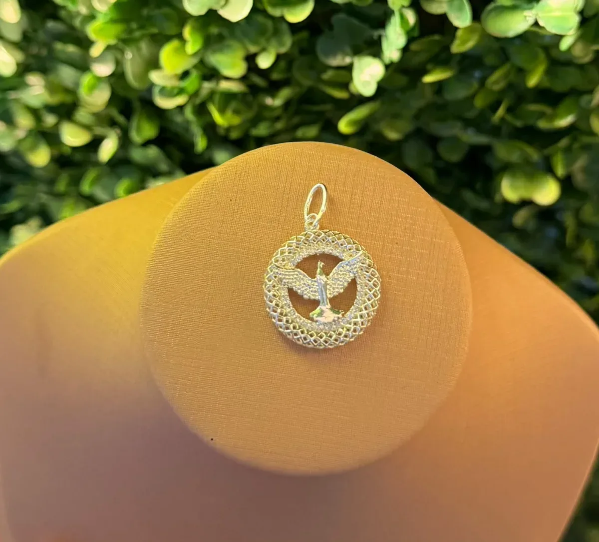 Pingente Espirito Santo detalhes em volta g Pr