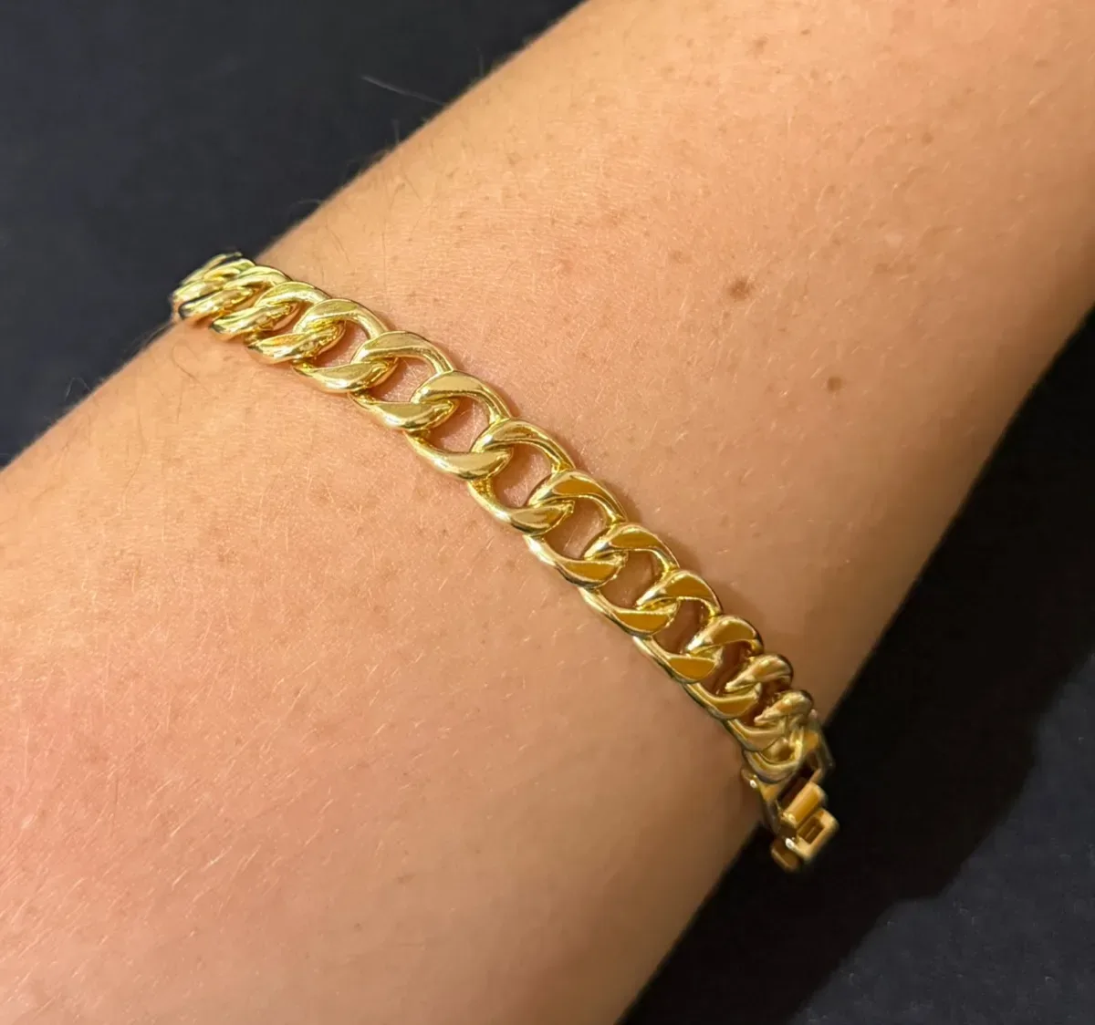 Pulseira masc elos iguais 20 cm Dou