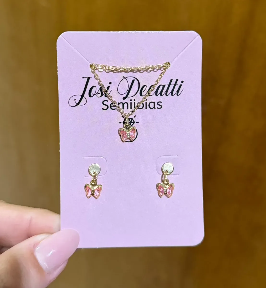 Conjunto inf borb rosa Dou