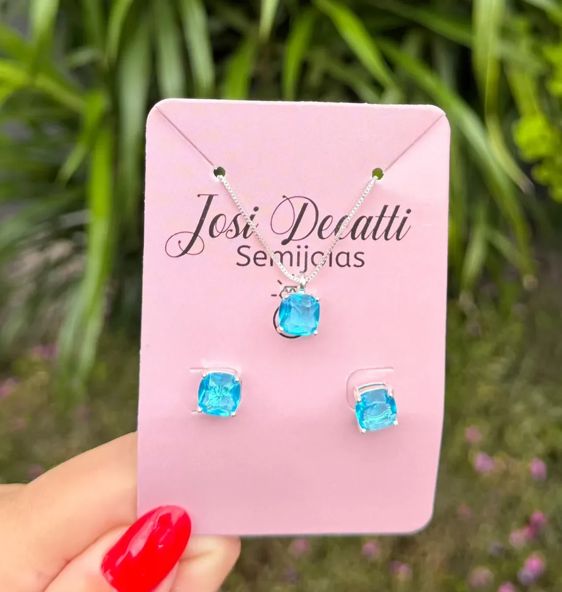 Conjunto pedra azul Pr