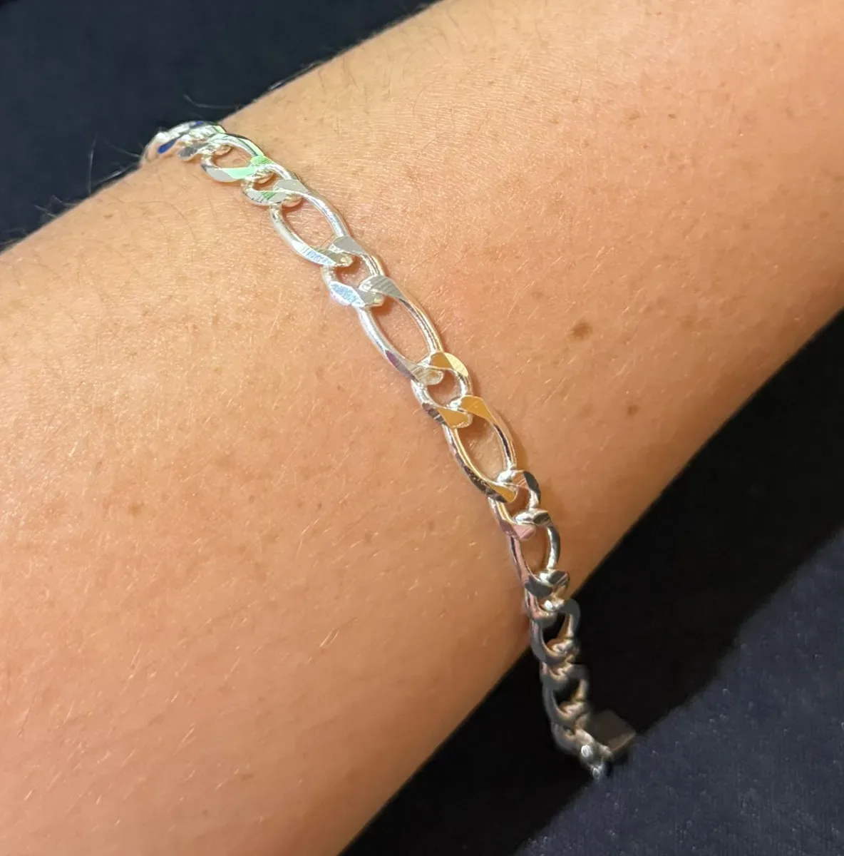 Pulseira masc 2 elos diferente Pr